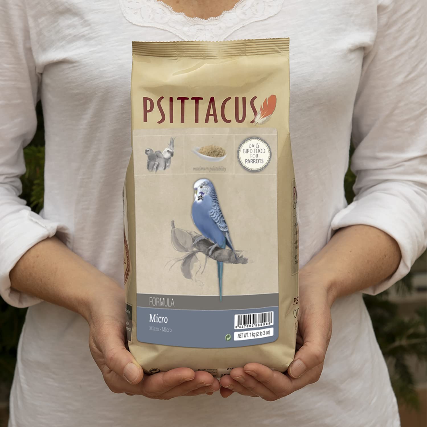 Psittacus comparaison taille granulés pour gestion de portions adaptée
