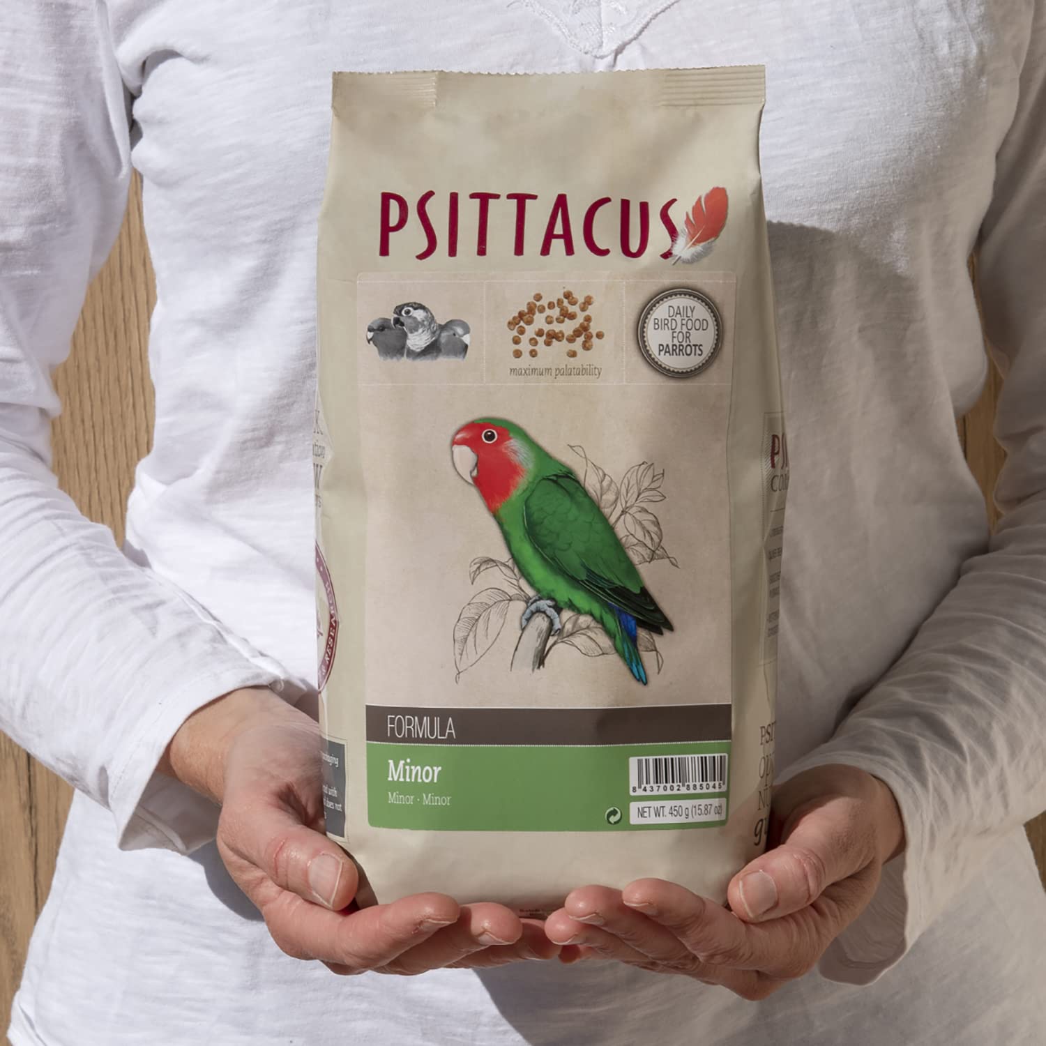 Psittacus Minor portion en coupe illustrant quantité recommandée