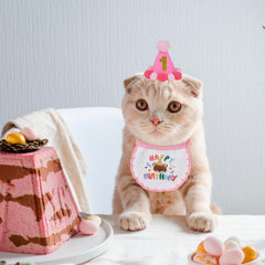 PTDECOR bandana brodé «happy birthday», finition douce et photogénique