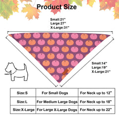 PTDECOR chien porte la bandana en extérieur style automnal