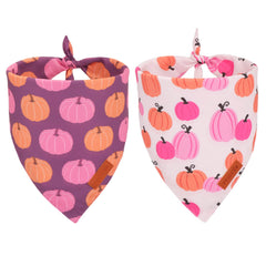 PTDECOR bandana face avec motif citrouille rose pour look festif