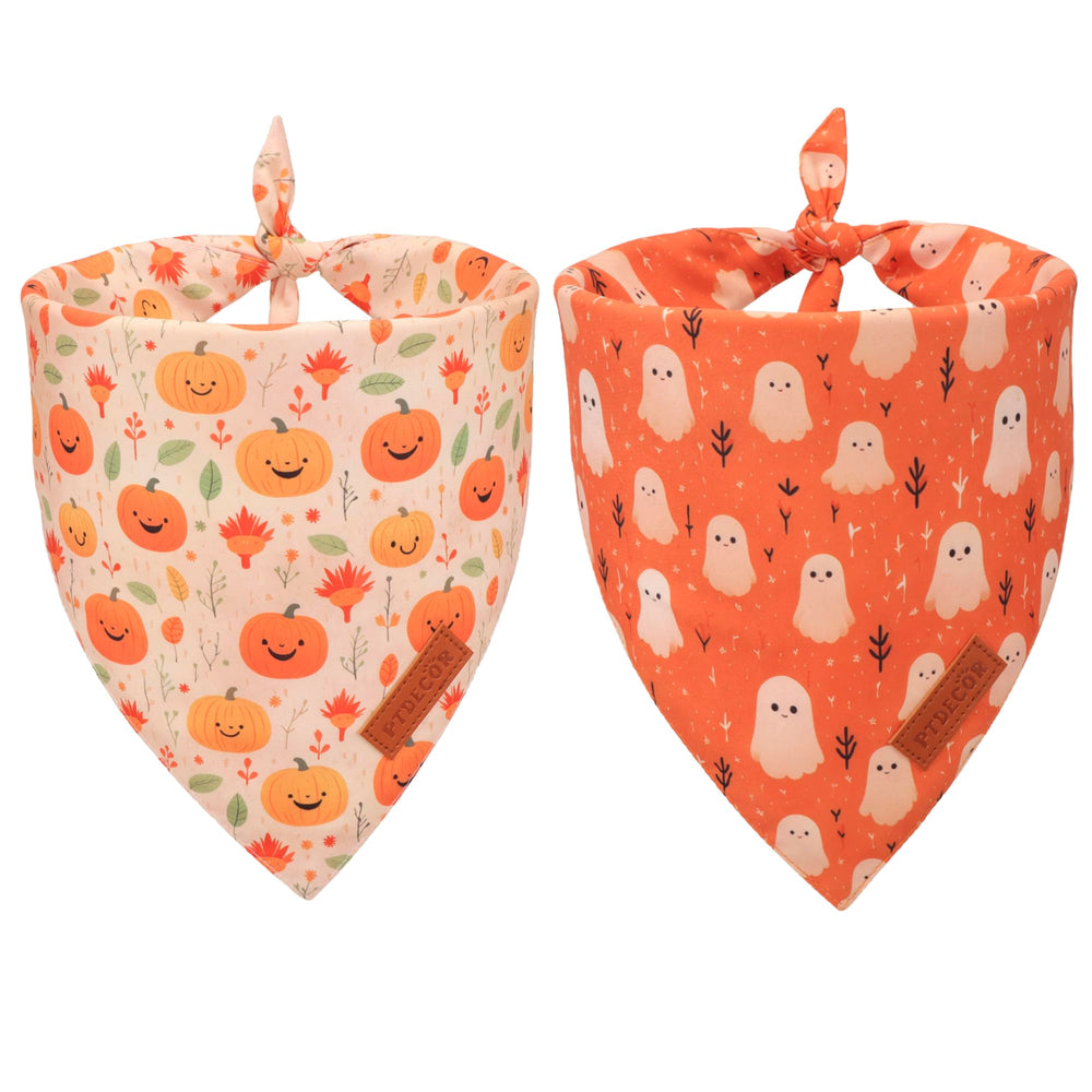 PTDECOR packaging avant du bandana montrant motifs Halloween et double pack utile