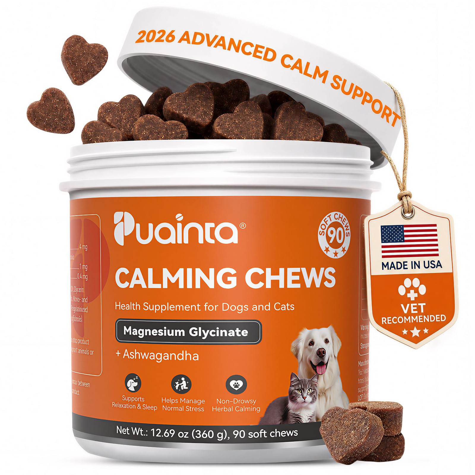 PUAINTA emballage avant montrant formule calmante et bénéfice apaisant
