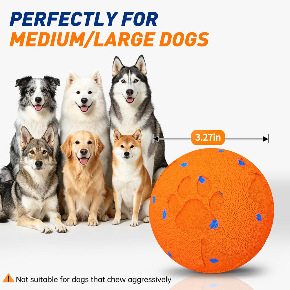 PUKACO comparée à une main pour visualiser 83 mm, taille adaptée chiens moyens/grands
