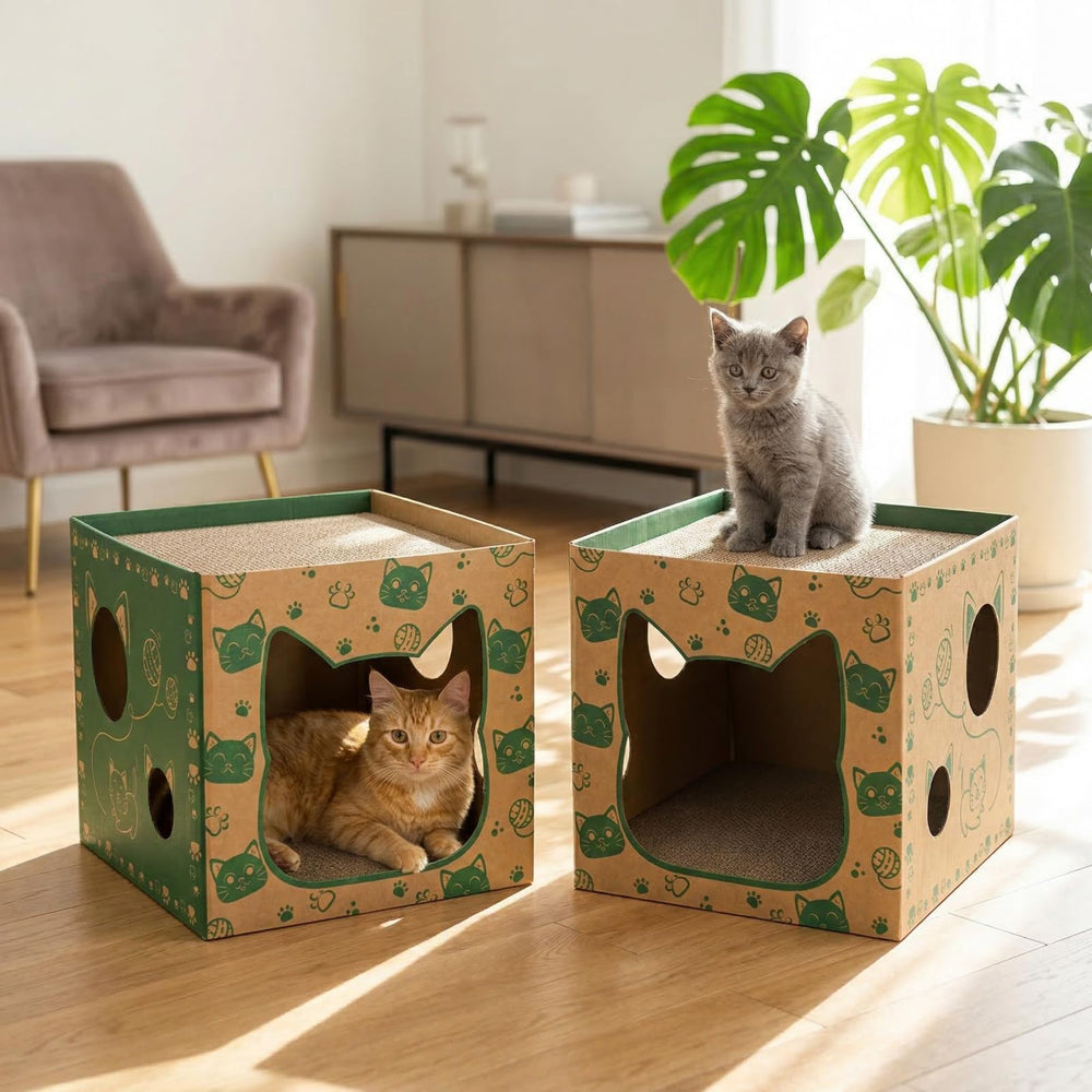 Pumtus fenêtre latérale offrant vue et jeu pour stimuler le chat