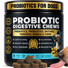 Pup Choice pot ouvert montrant 140 chews, facile à administrer et appétent