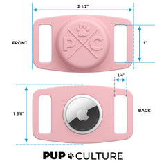 Pup Culture boucle fixée sur collier illustrant tenue basse et sûre