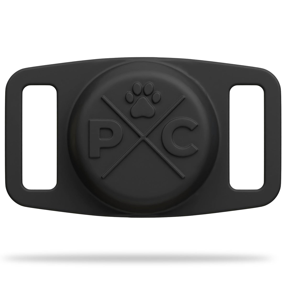 Pup Culture vue de face du porte-AirTag, maintien sécurisé du tracker