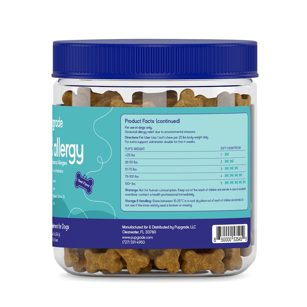 PupGrade gros plan sur texture des friandises pour appétence
