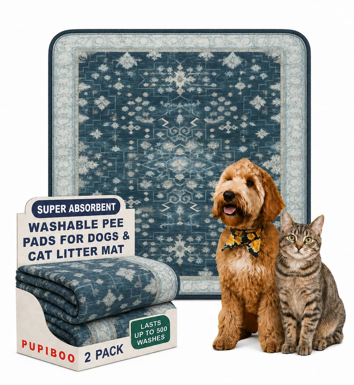 PUPIBOO vue avant du packaging montrant l'ensemble et bénéfice protection