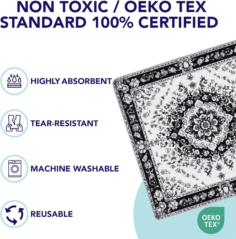 PUPIBOO tapis à côté d'une chaise pour montrer l'échelle et l'adaptation maison
