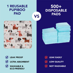 PUPIBOO chiot utilisant le tapis pour apprentissage sans glisse