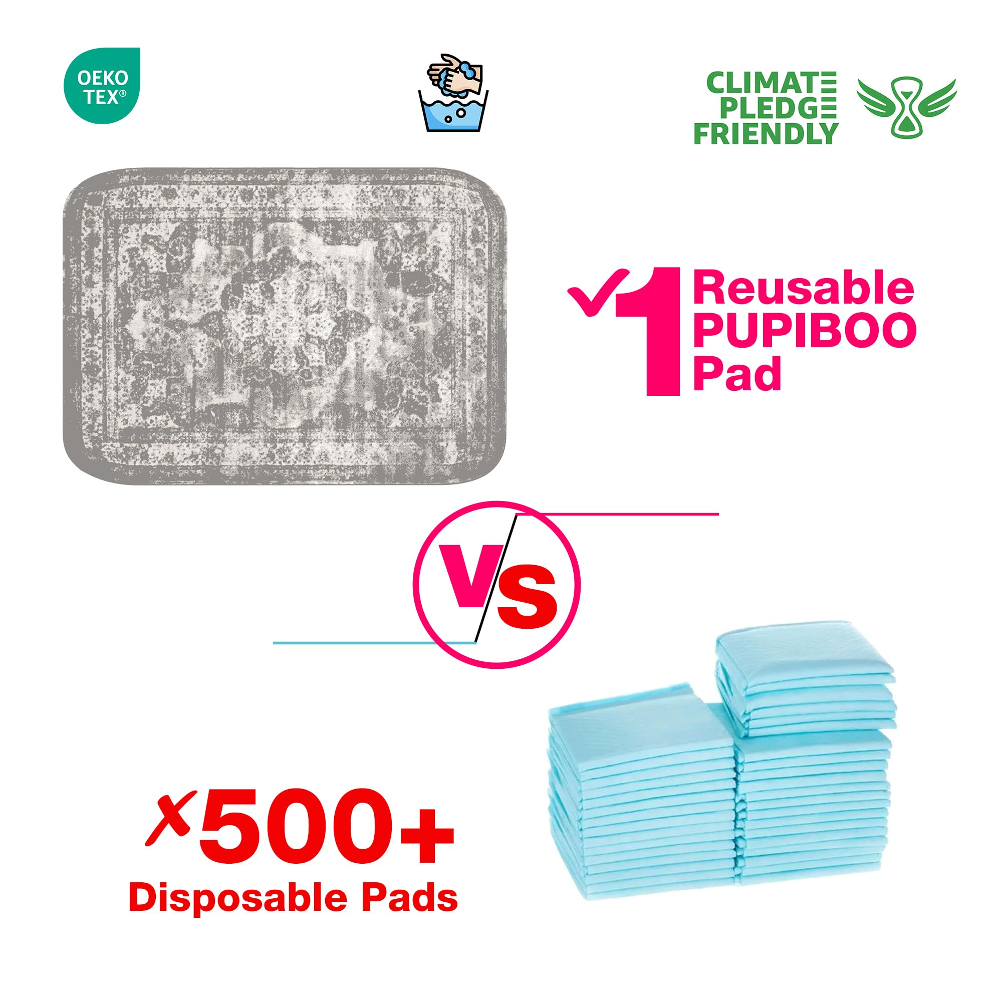 PUPIBOO gros plan du tissu matelassé offrant confort et évacuation rapide