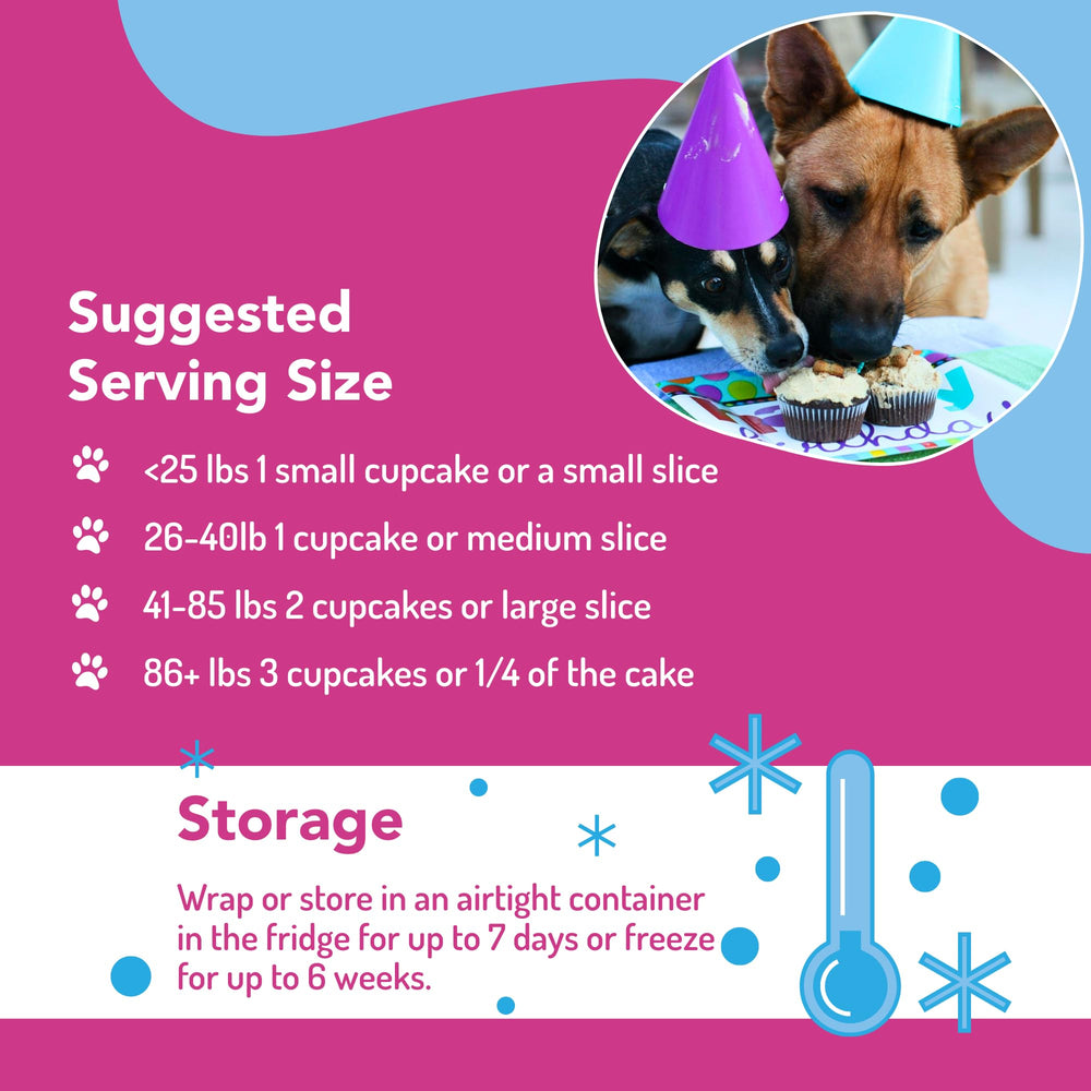 Puppy Cake étiquette composition lisible pour vérifier ingrédients et allergènes