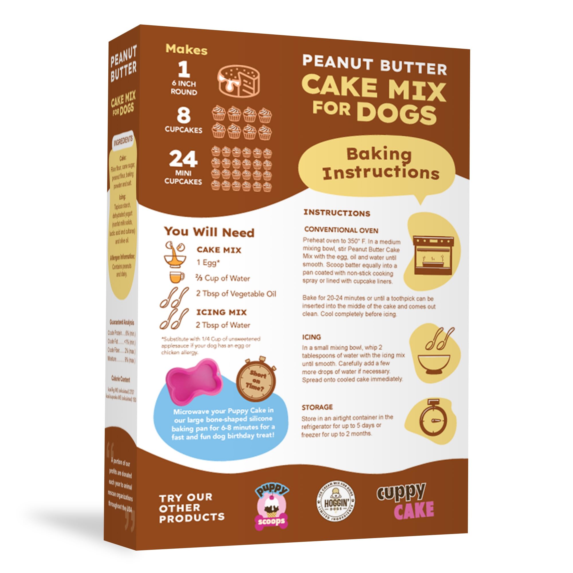 Puppy Cake gâteau entier sur assiette prêt à servir pour fête canine