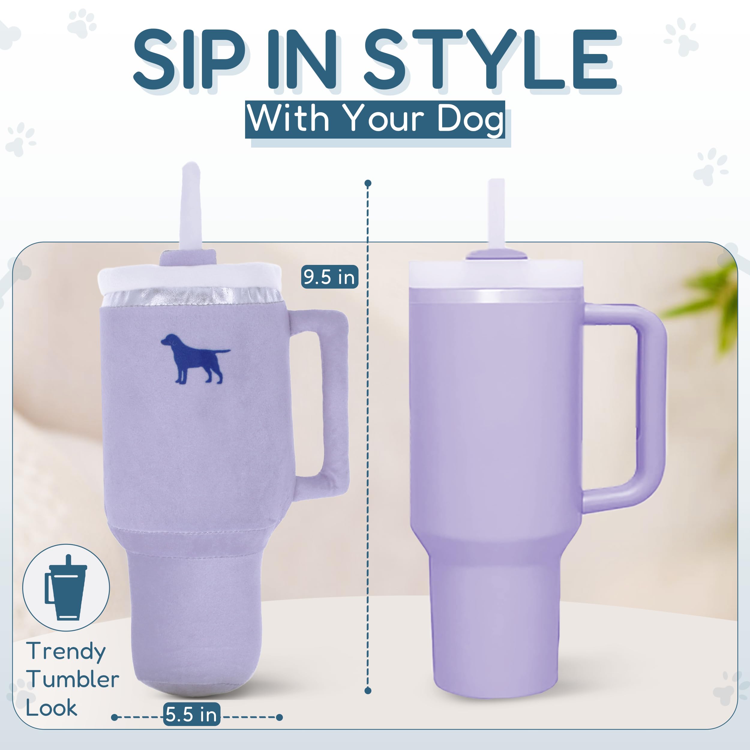 PUPROAR Pup Cup gros plan texture, peluche douce pour câlins