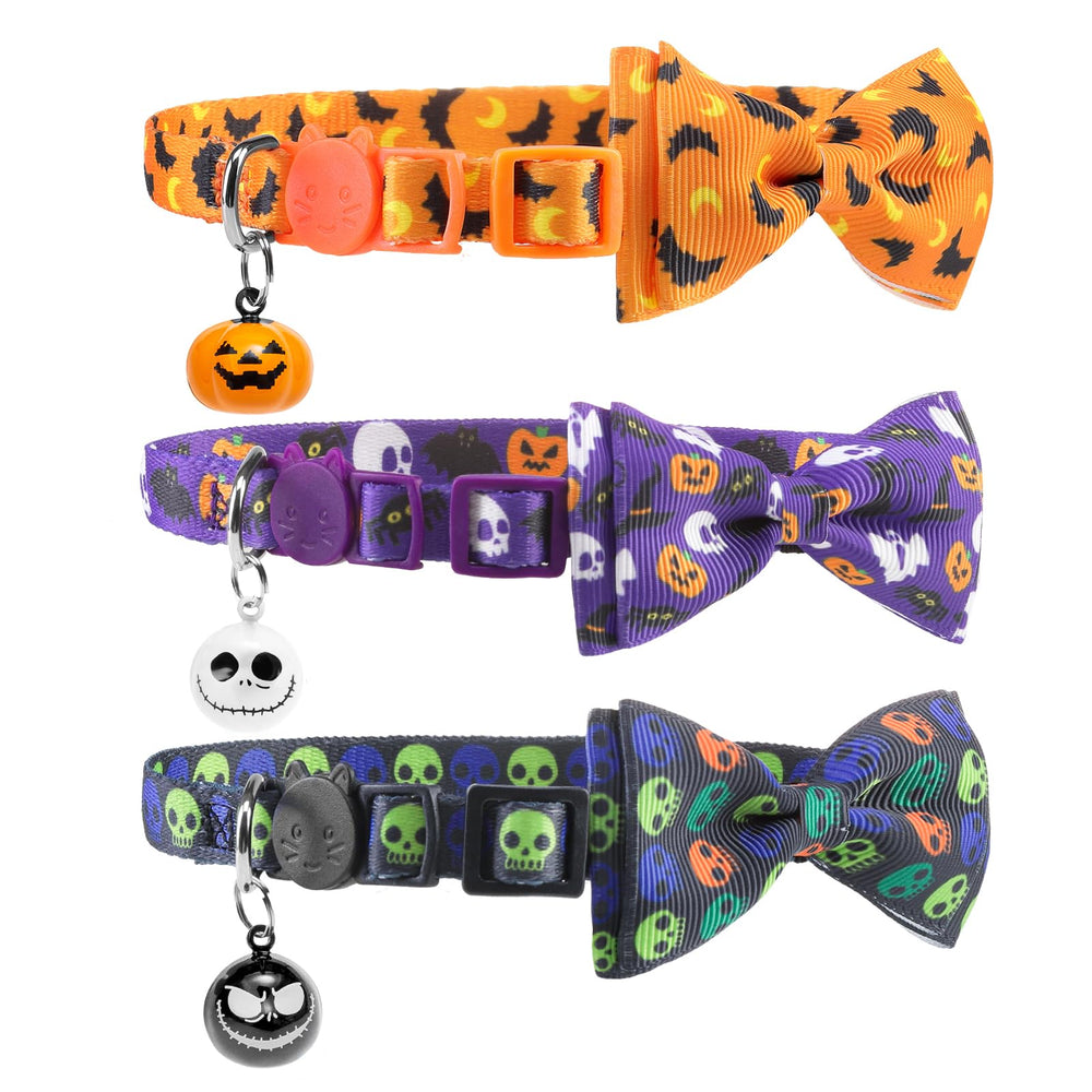PUPTECK collier chat face avant, style Halloween, look sûr et élégant
