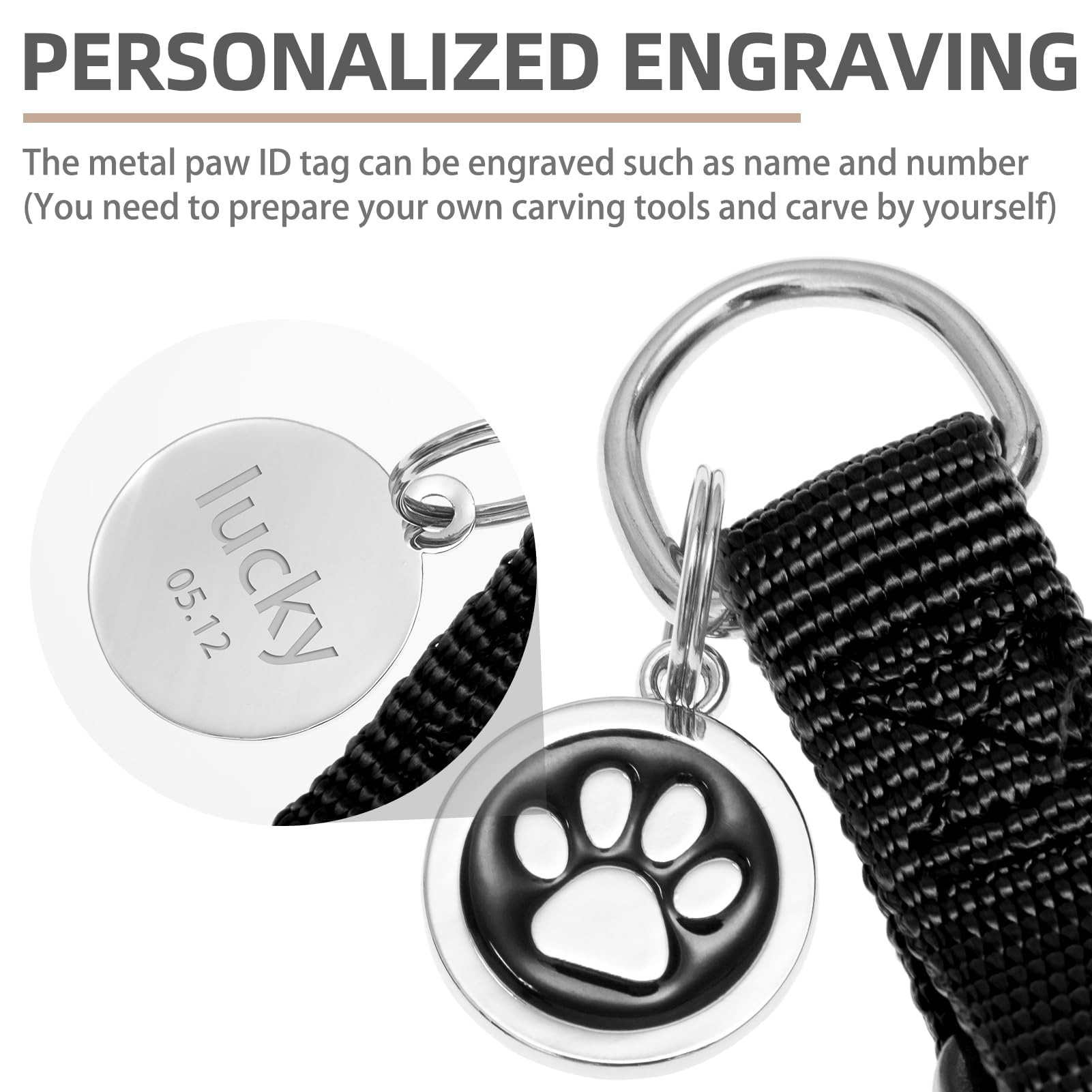 PUPTECK détail médaille métallique personnalisable pratique