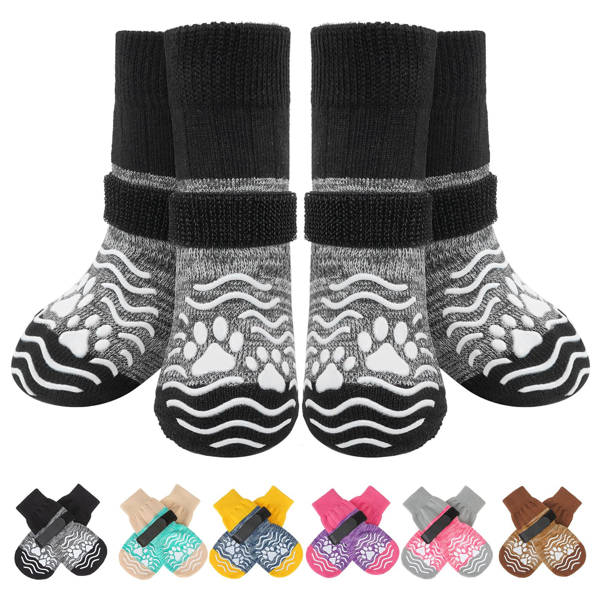 PUPTECK packaging avant montrant les chaussettes et couleurs, protection pratique