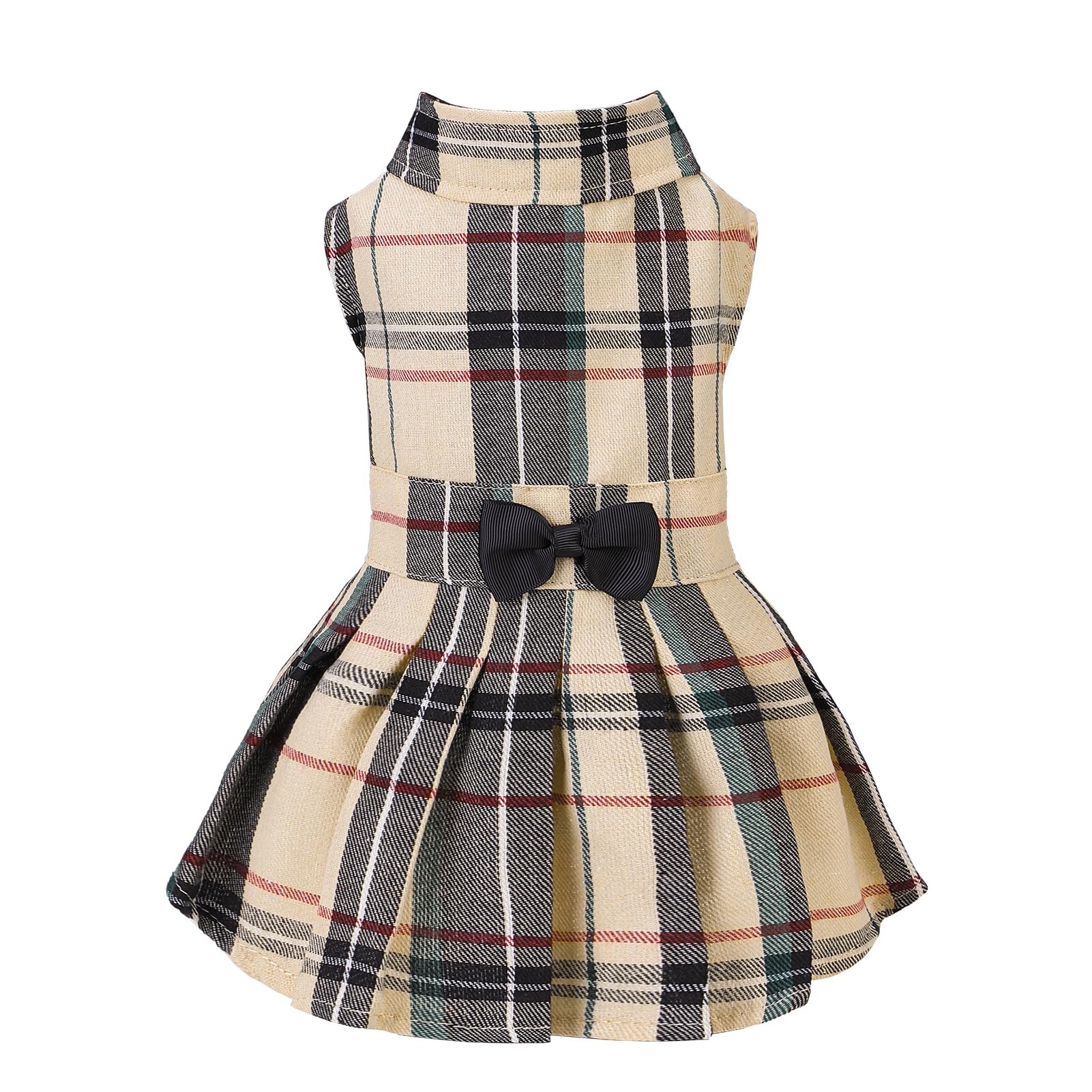 PUPTECK robe beige vue de face offrant un look classique et confortable