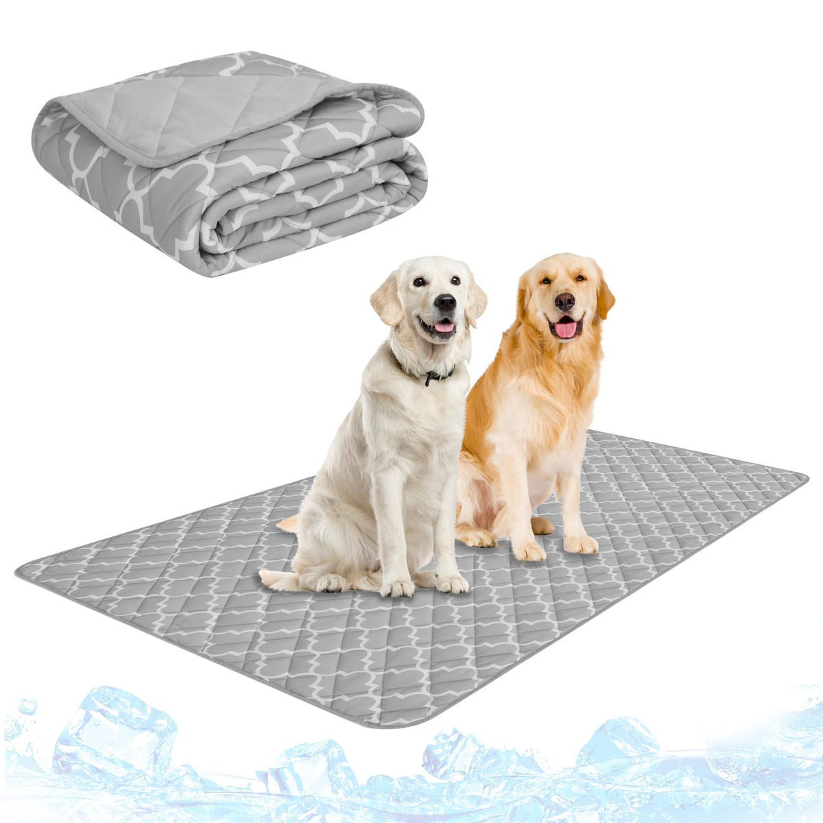 PUPTECK tapis face avant montrant design et zone fraîcheur