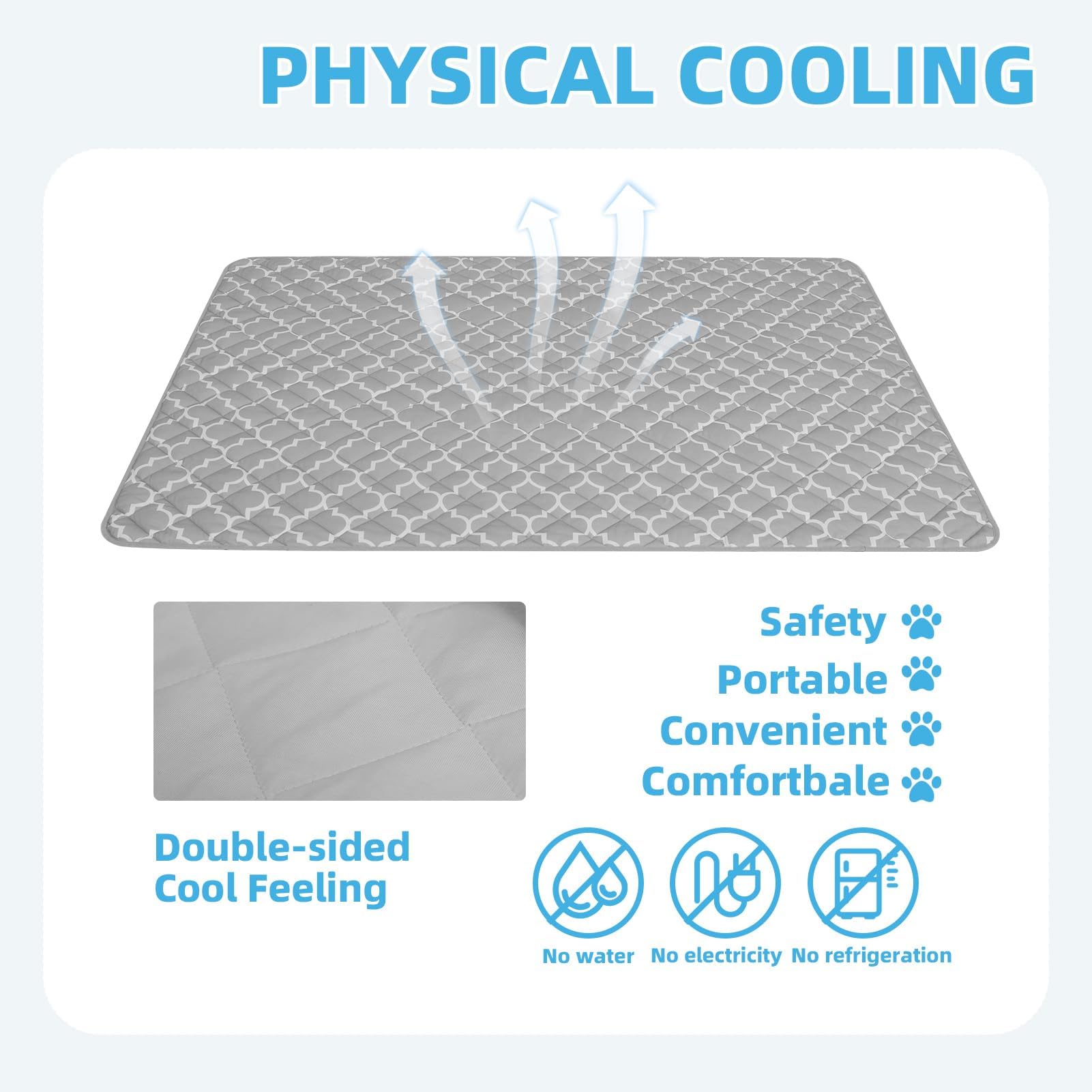 PUPTECK tapis plié et portable facile à transporter en voyage