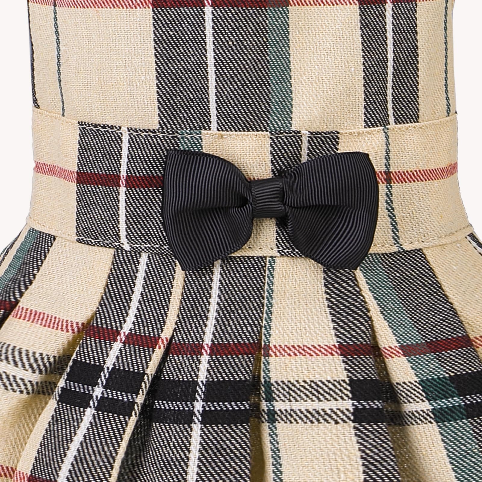 PUPTECK détail tissu tartan montrant texture respirante et douceur