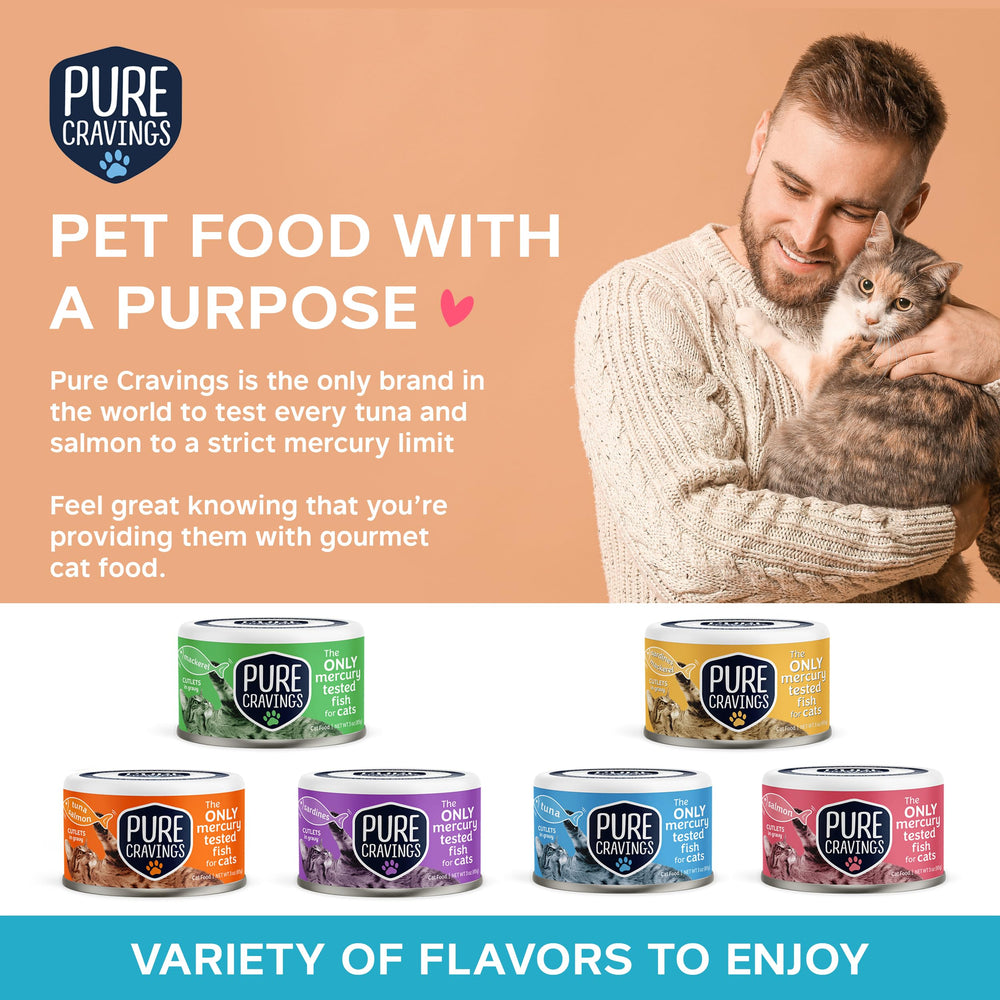 Pure Cravings chat mangeant en cuisine, favorise l'appétence et l'hydratation