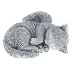 Pure Garden statue ange chat vue de face apportant consolation durable