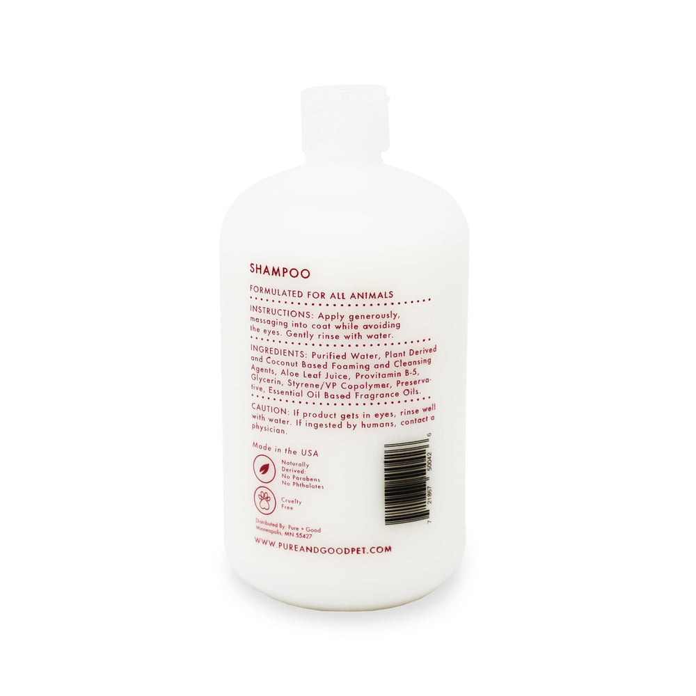 Pure + Good application sur chien montrant pelage propre et maniable