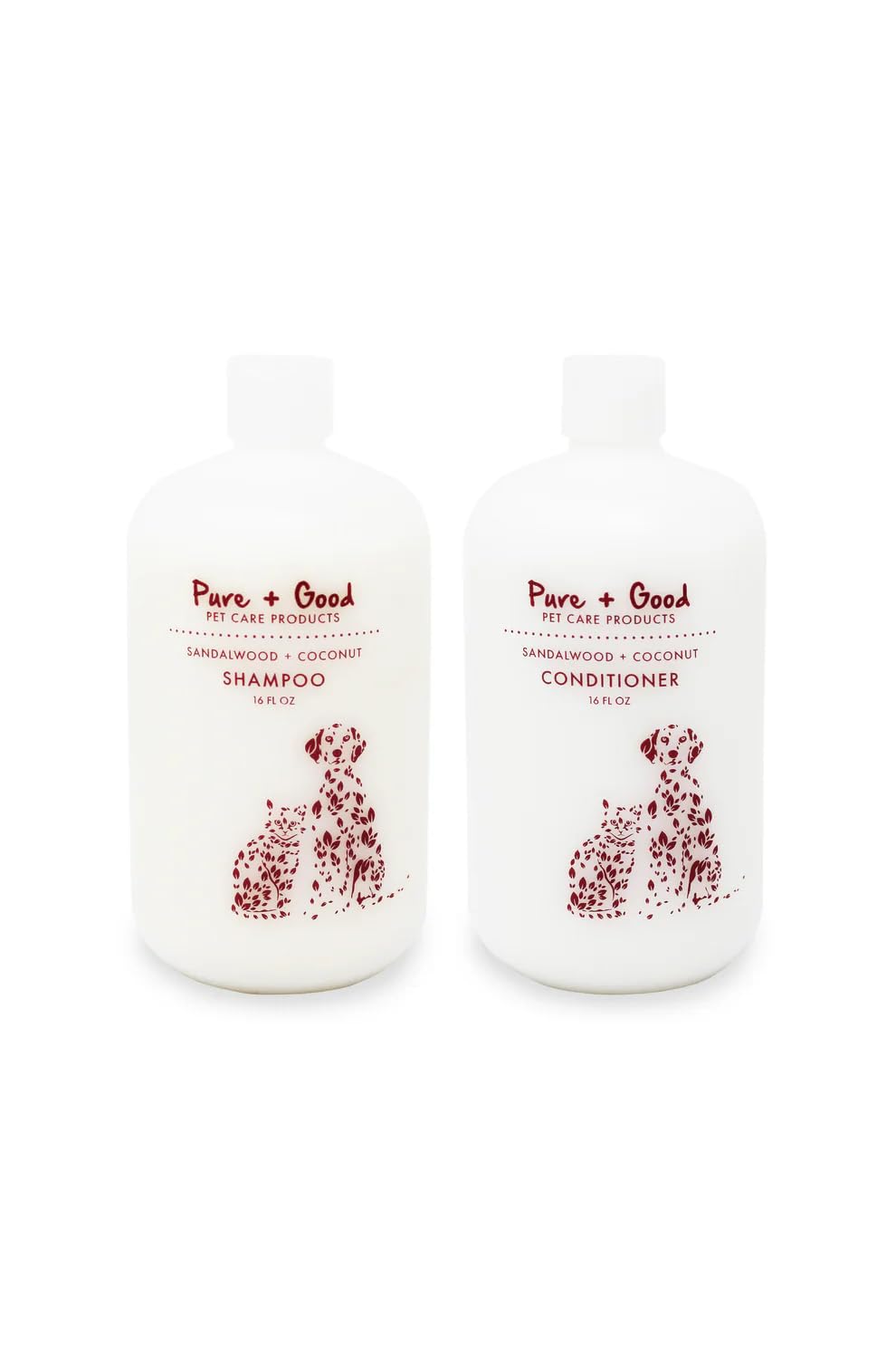 Pure + Good packaging avant montrant flacons et parfum santal noix de coco bénéfice propreté