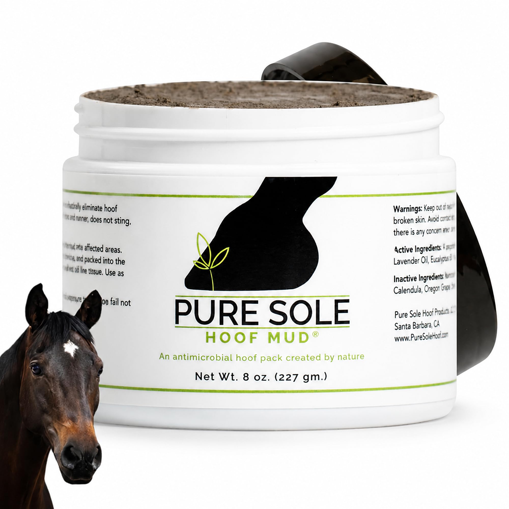 Pure Sole pot devant l’emballage montrant produit prêt à l’emploi