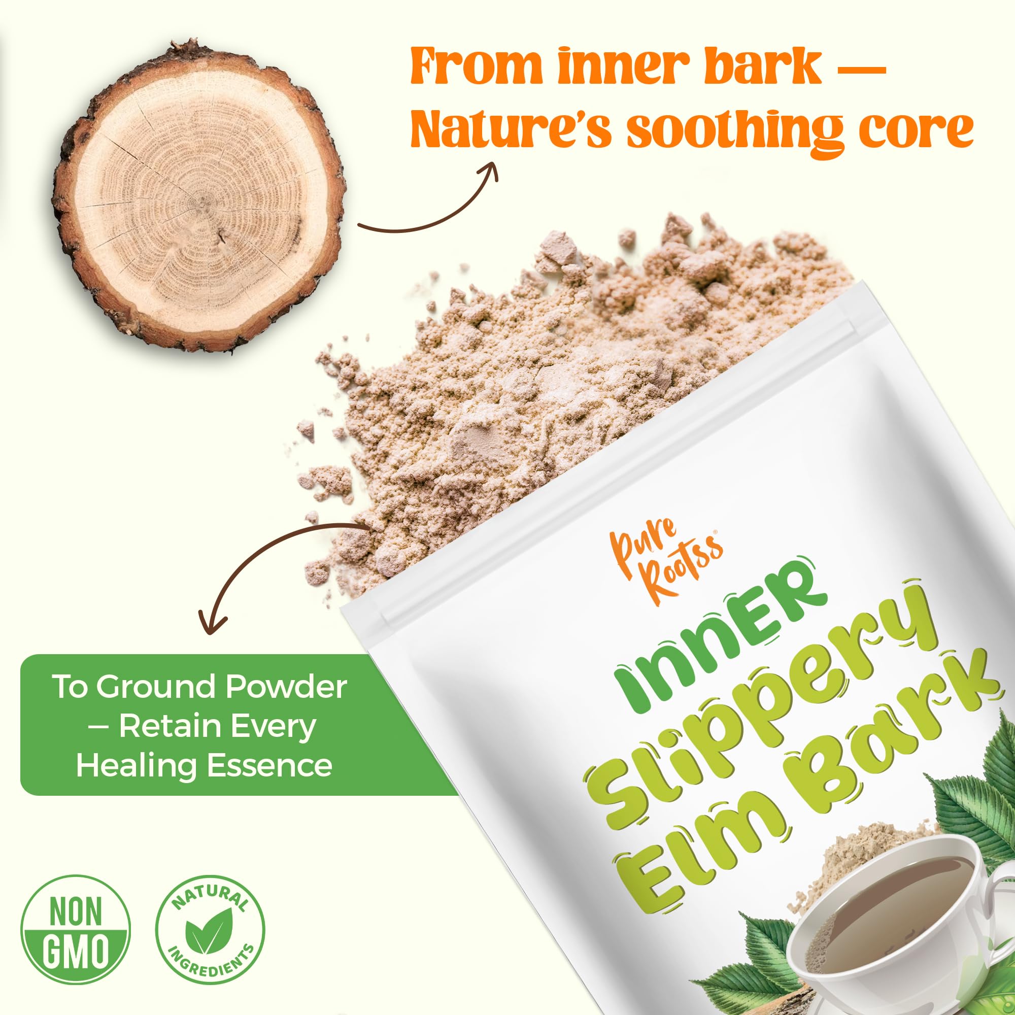 PureRootss gros plan sur la texture fine pour mélange facile et absorption rapide