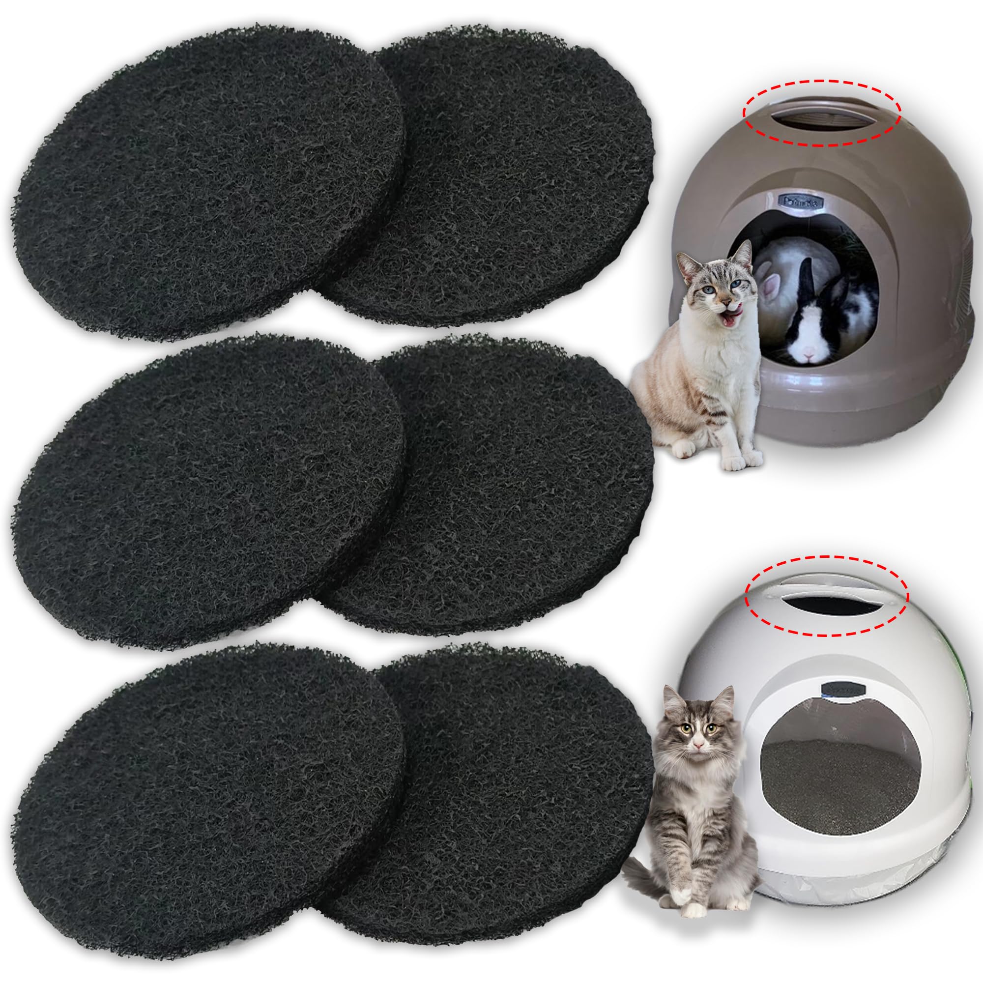 PurifyLogix face avant du paquet de 6 filtres montrant contenu et marque, garde l'air frais