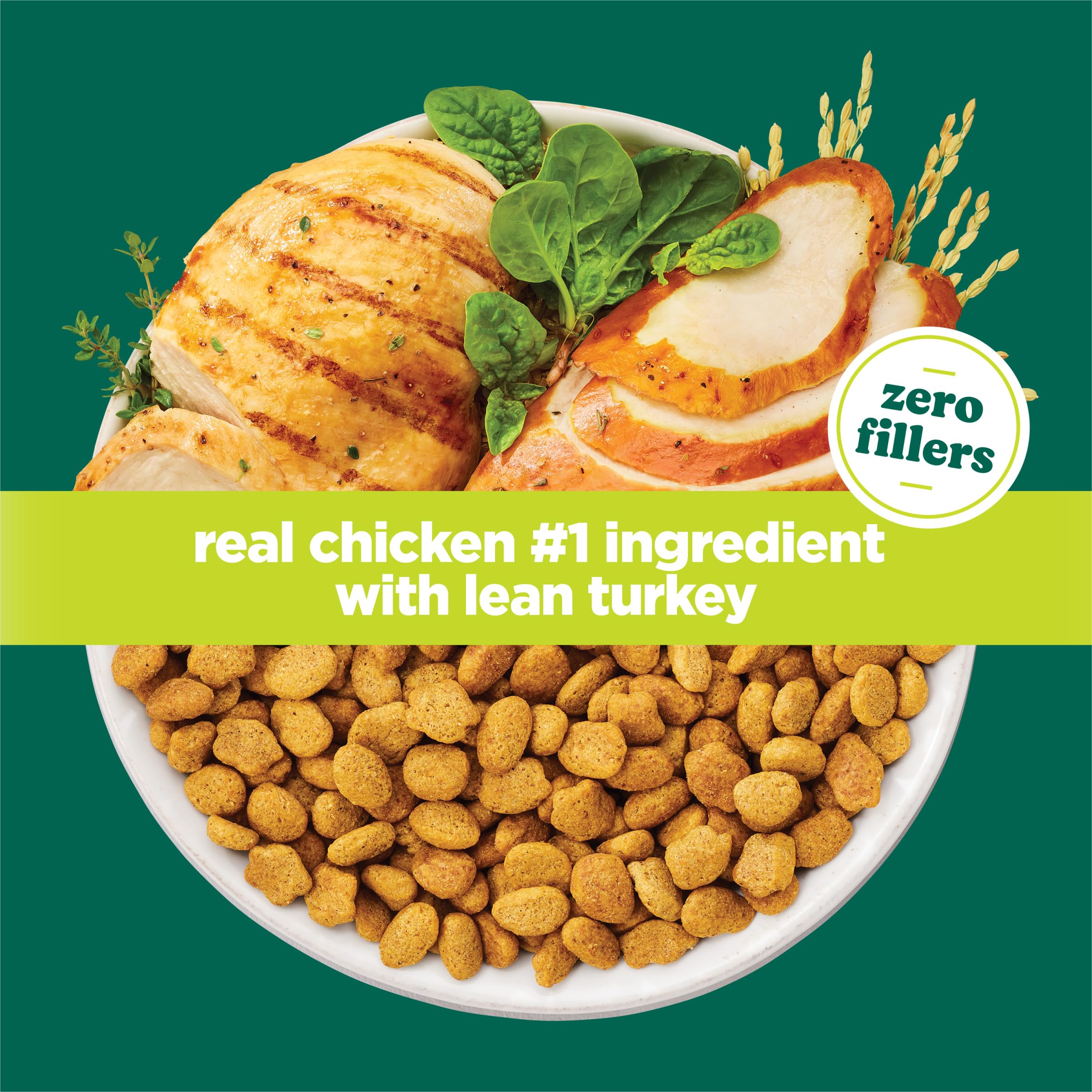 Purina Cat Chow dos du sac avec étiquette nutrition utile