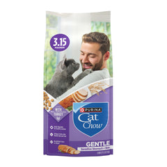 Purina Cat Chow emballage avant montrant format 3.15 lb et informations claires