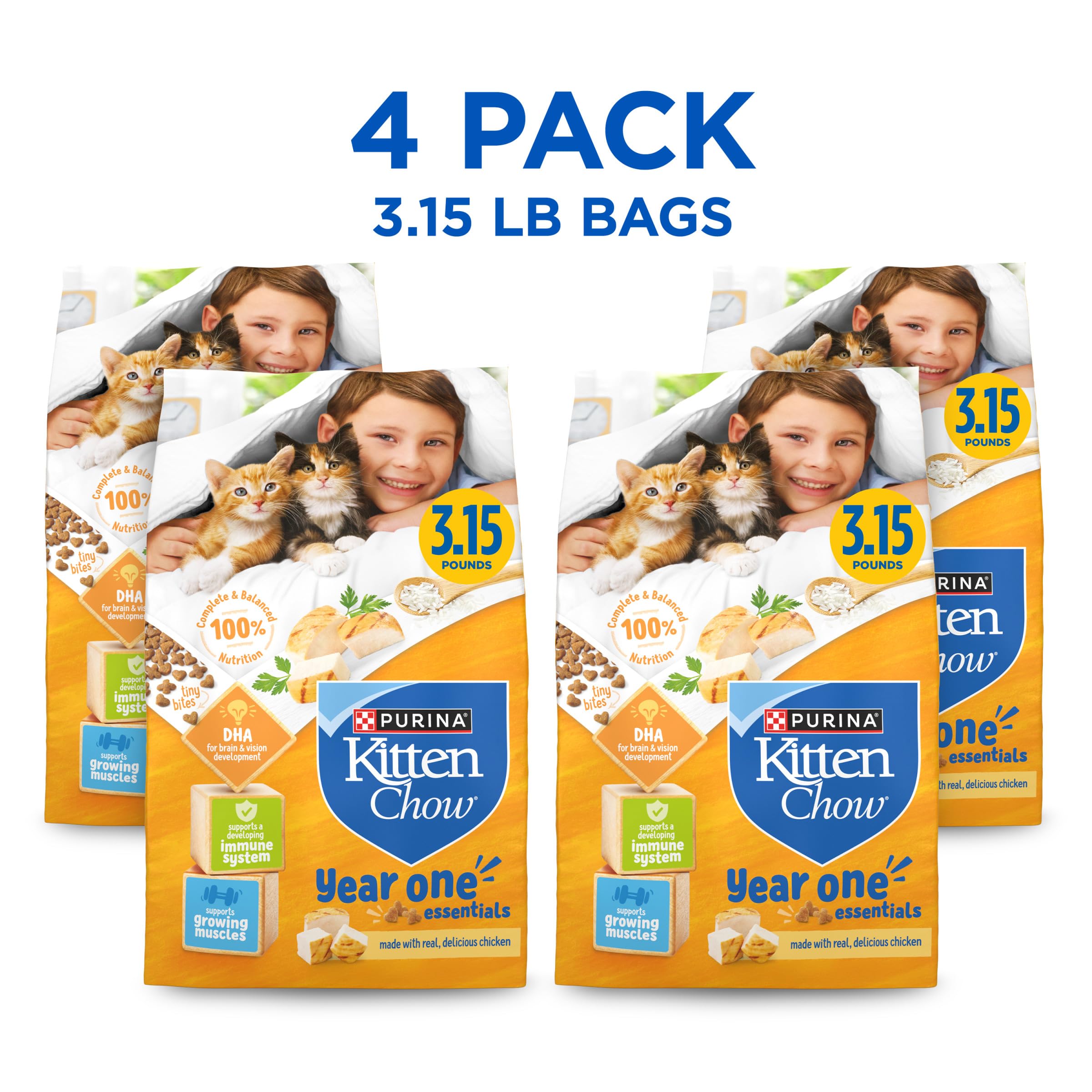 Purina Cat Chow poulet réel utilisé comme ingrédient bénéfique