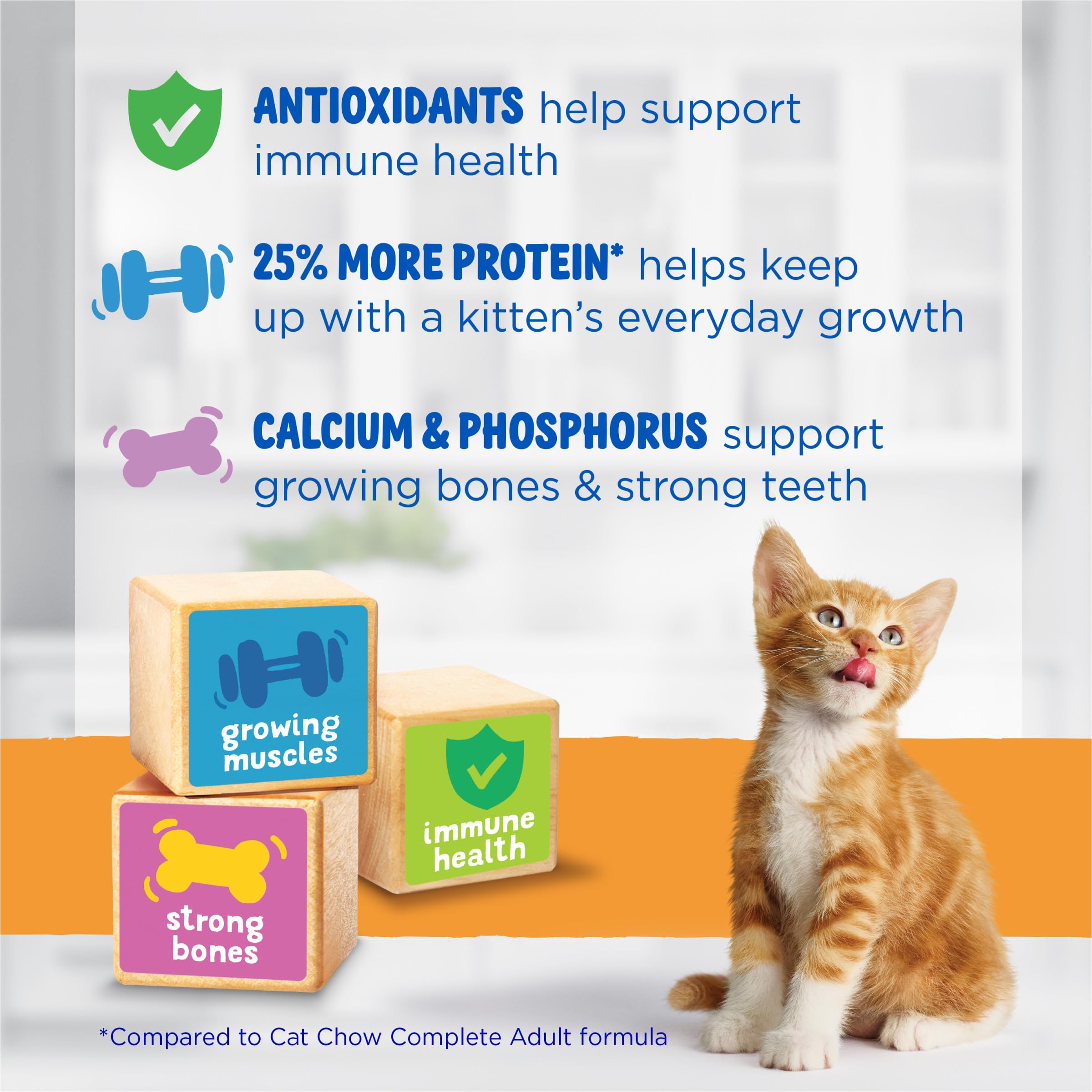 Purina Cat Chow quatre sacs empilés pour gestion pratique des stocks
