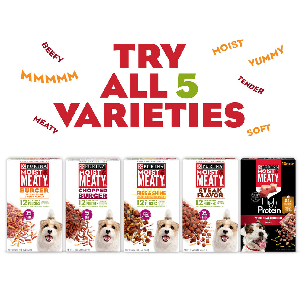 Purina Moist & Meaty chien en plein air, nomade pour repas en balade