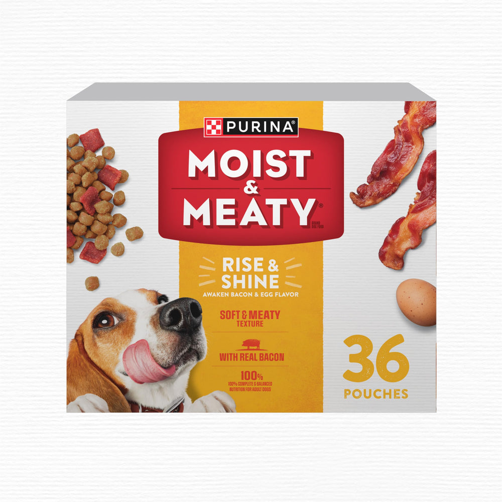 Purina Moist & Meaty boîte 36 sachets, présentation pratique pour gain de temps