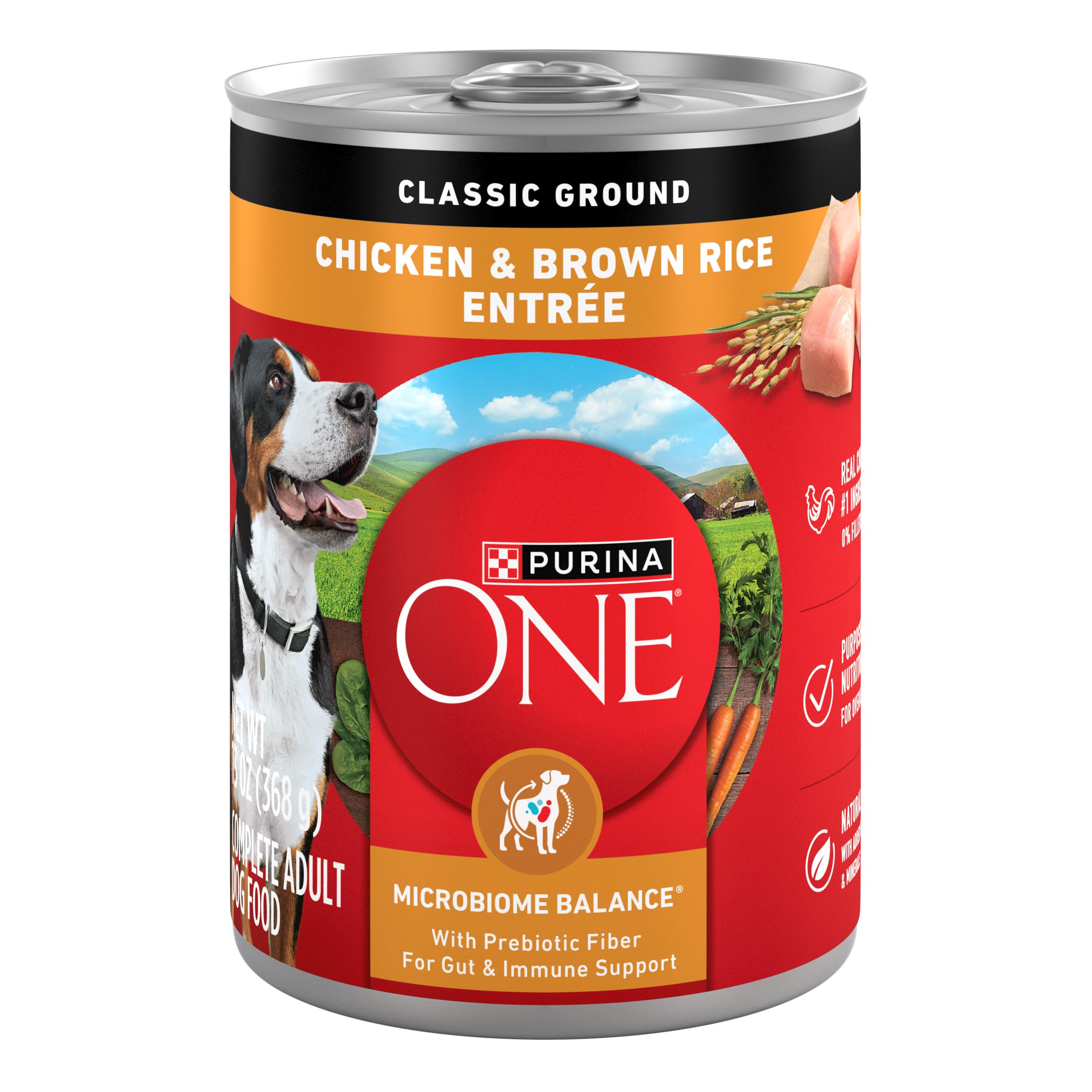 Purina ONE boîte face avant montrant le format pratique pour stocker