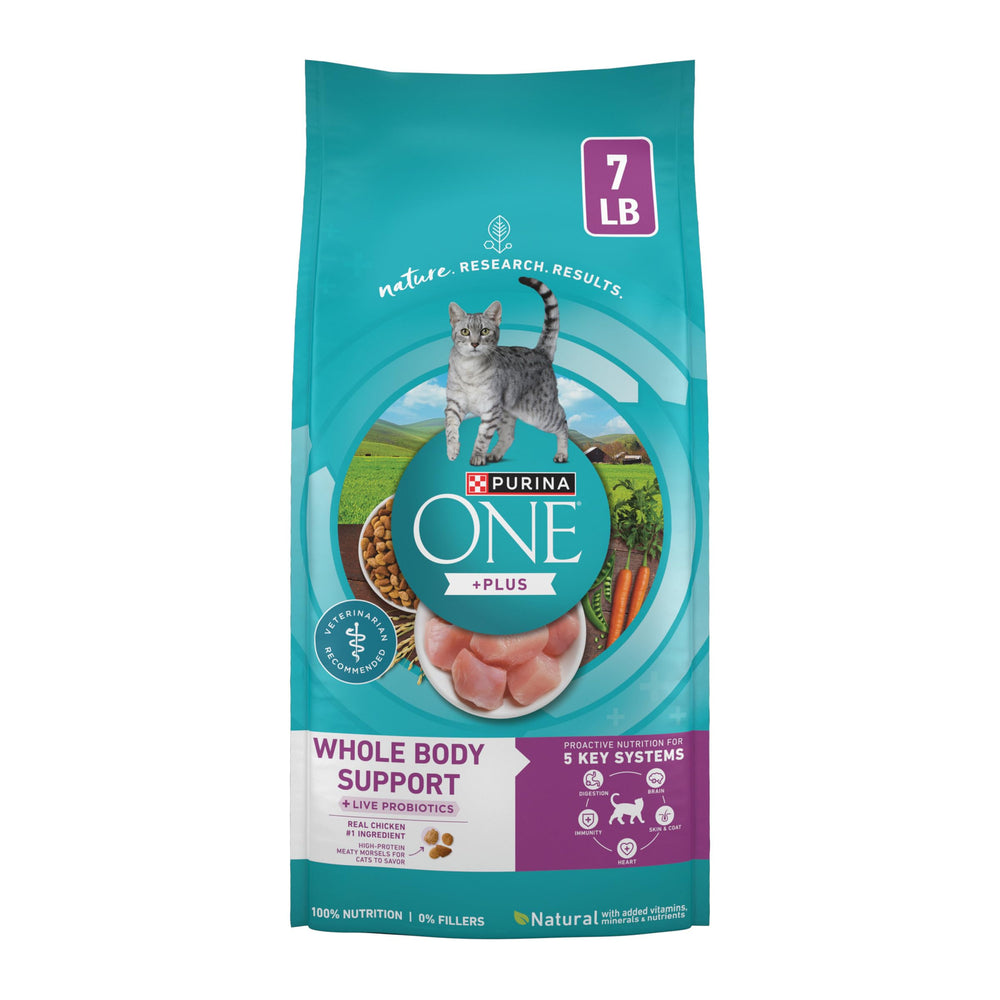 Purina ONE emballage face montrant le sac et bénéfice nutritionnel