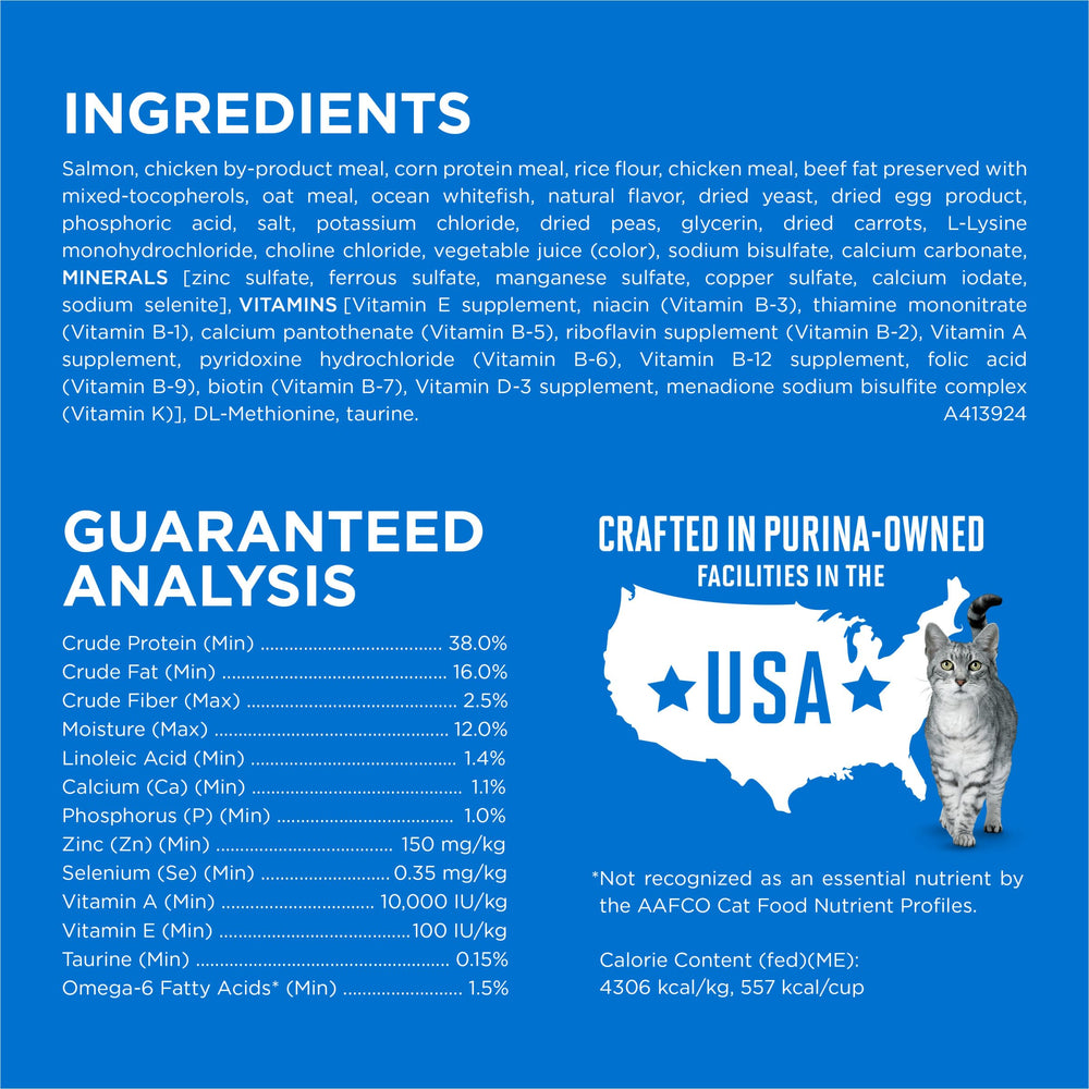 Purina ONE étiquette nutritionnelle visible sur l'emballage bénéfice transparence ingrédient