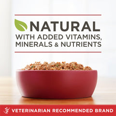 Purina ONE étiquette lisible montrant ingrédients et absence de remplisseurs