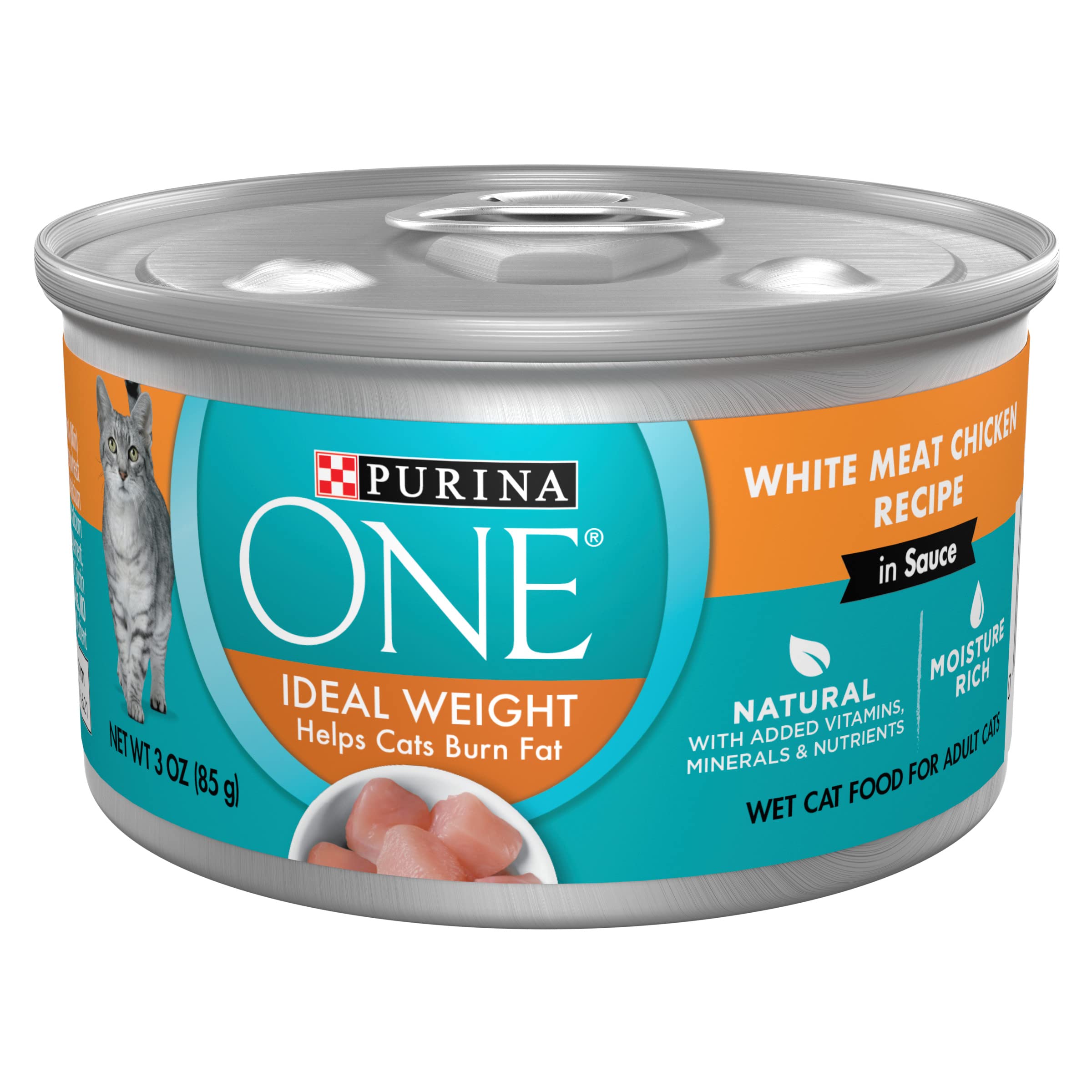 Purina ONE face avant du pack 24 boîtes montrant l’emballage clair et pratique