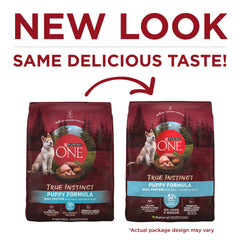 Purina ONE gros plan sur les morceaux meaty montrant appétence et protéines réelles
