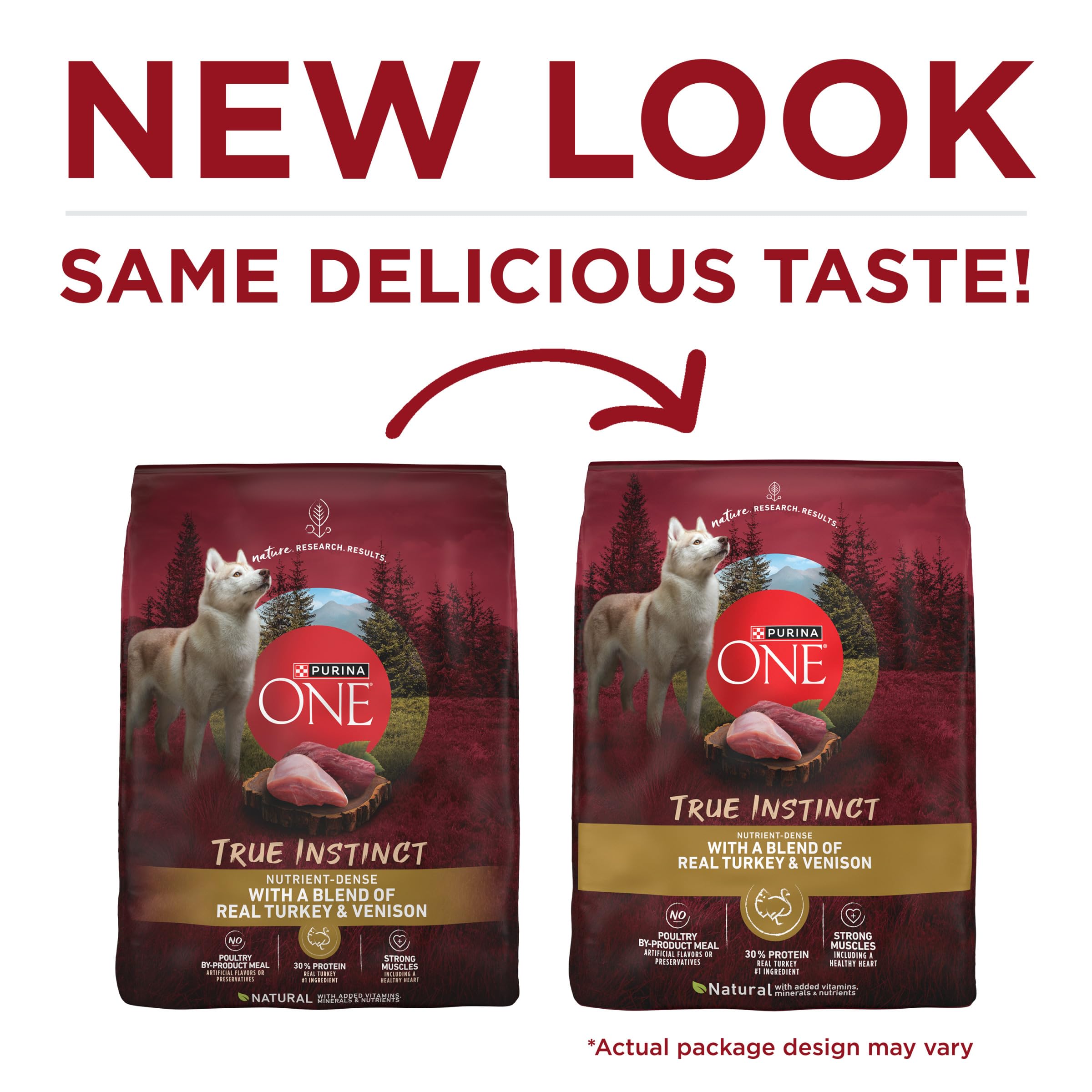 Purina ONE gros plan croquettes montrant texture et digestion améliorée