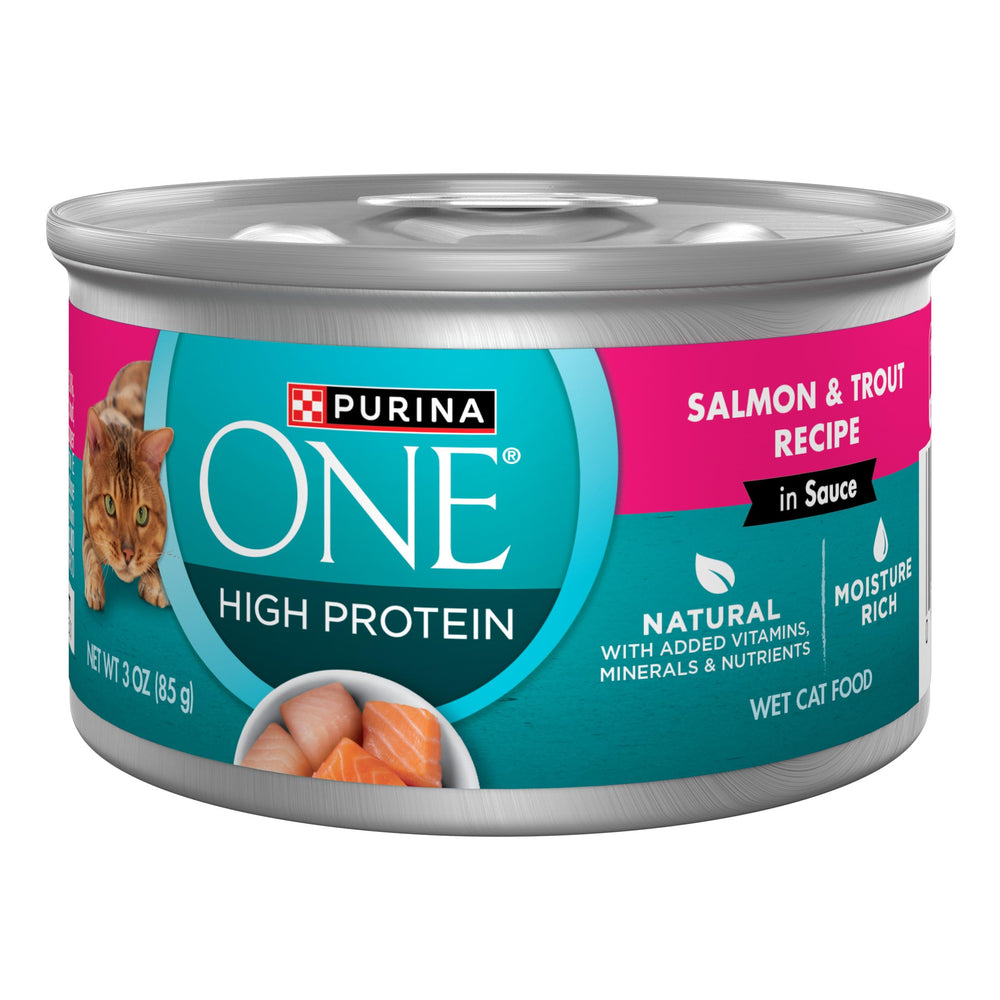 Purina ONE pack 24 boîtes montrant l'ensemble pratique pour la maison