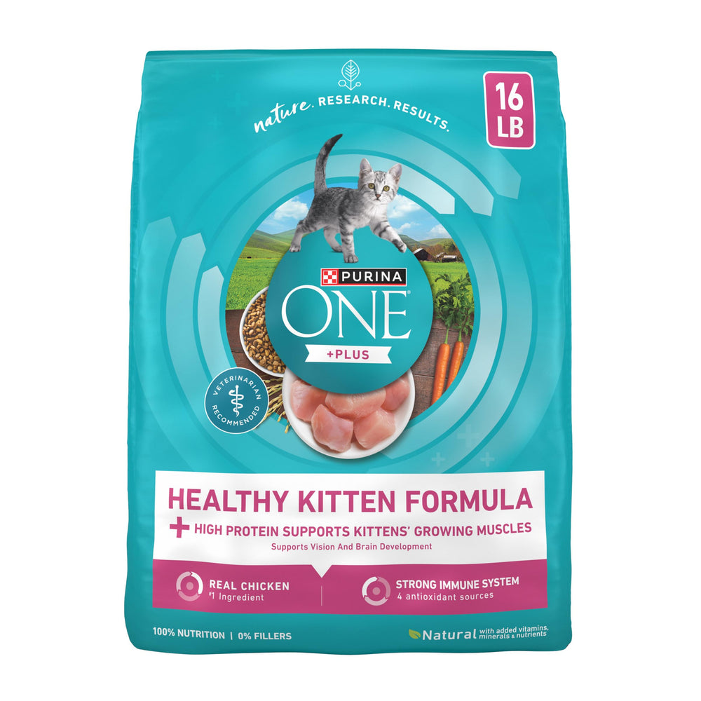 Purina ONE sac 16 lb vu de face montrant le design et bénéfice nutritionnel