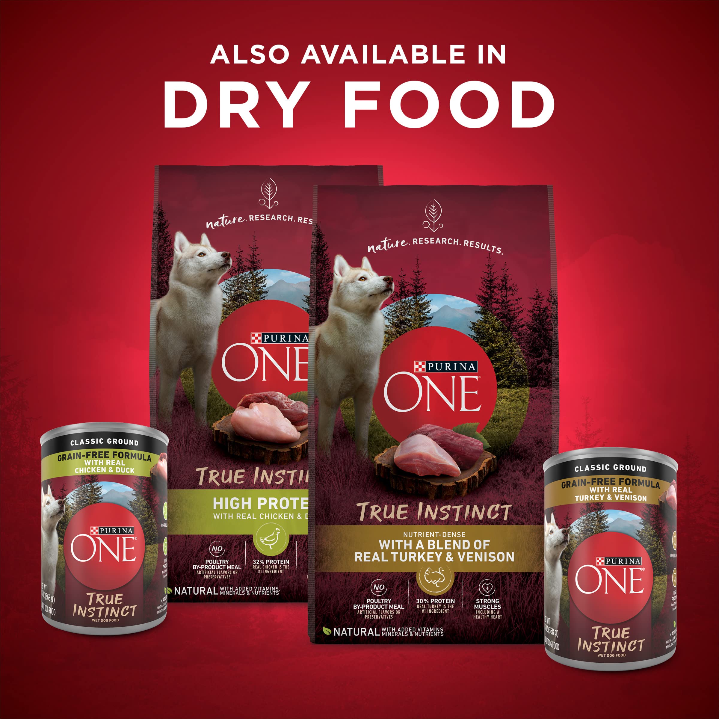 Purina ONE coffret ouvert montrant diversité des recettes, choix quotidien